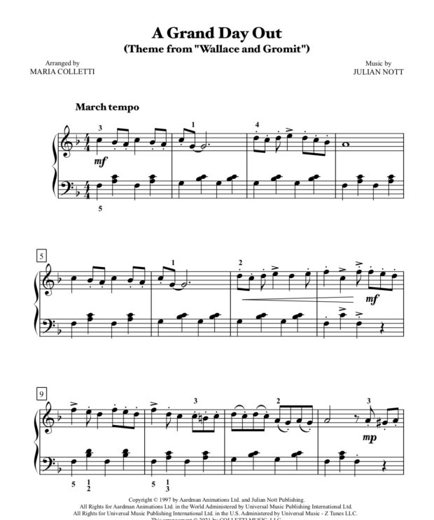 A Grand Day Out (from Wallace and Gromit) Level 3