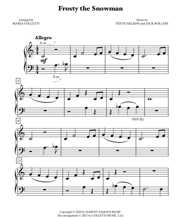 Frosty the Snowman - Level 1