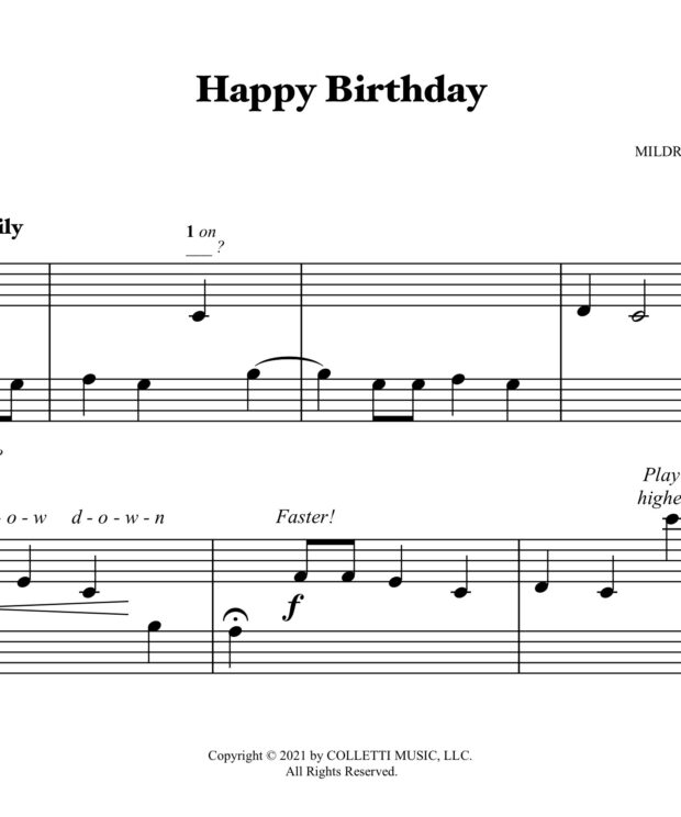 Happy Birthday - Primer Level
