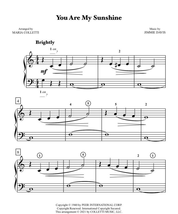 You Are My Sunshine – Level 1