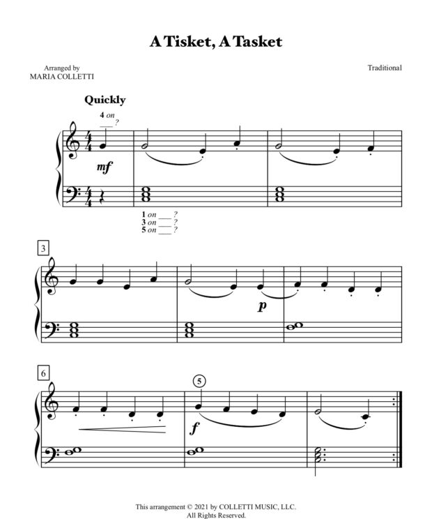 A Tisket, A Tasket - Level 1